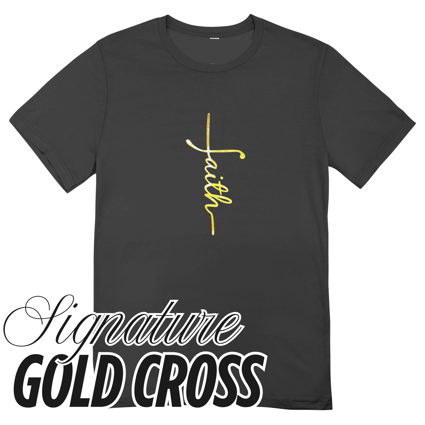 Cross Tees Signature Gold Cross